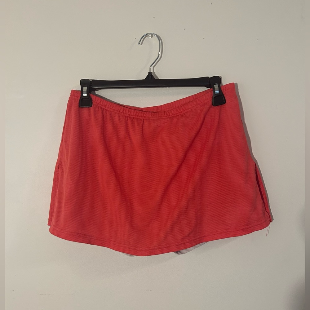 Coral Mini Athletic Skirt